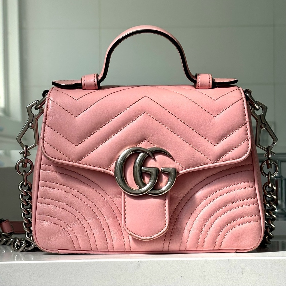 Gucci GG Marmont Mini Top Handle Bag - Picture 4 of 17